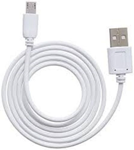 White Shockproof Pvc Usb Mobile Data Cable With Fast Data Transfer Rate