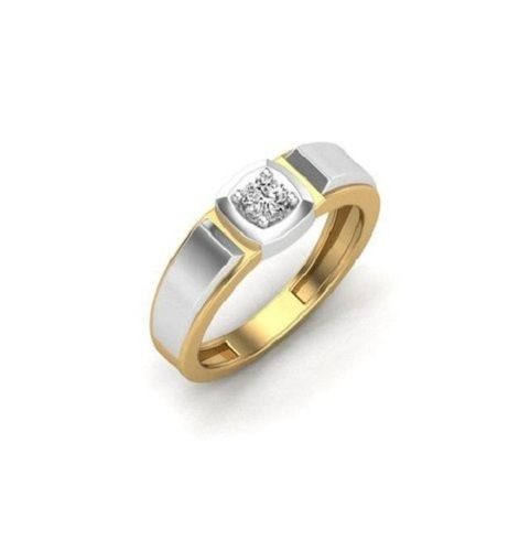 Solitaire White & Yellow Gold Diamond Ring at Best Price in Almora ...