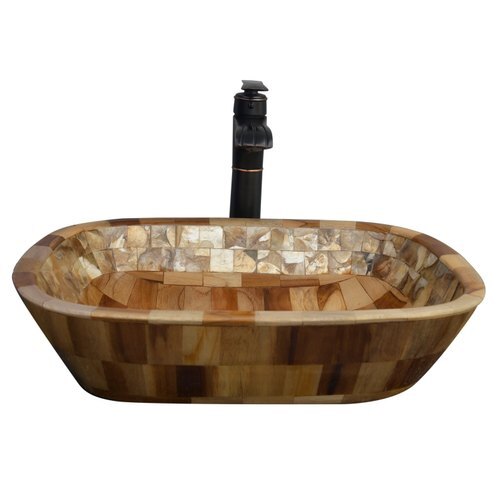 Table Top Epoxy Resin Wash Basin (Fw0003) - Size: 14*20 Inches