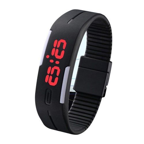 Digital watch cheap rubber band