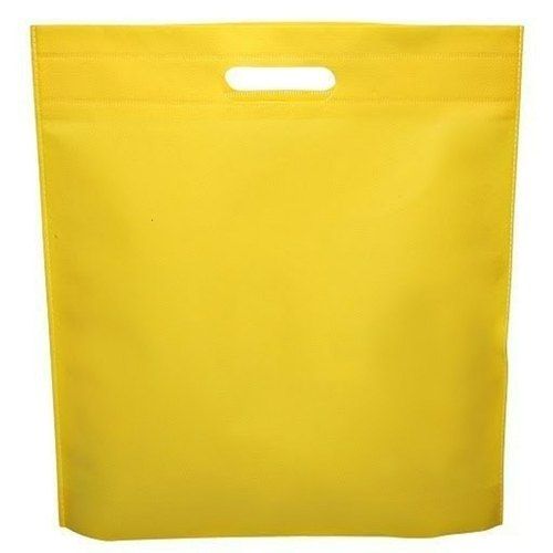 Yellow D Cut Non Woven Bag