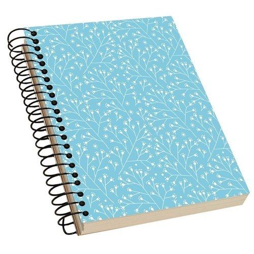 120 Sheets A5 Sized Light Weight Blue Spiral Binding Diary Cover Material: Paper