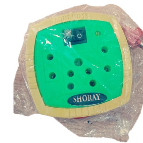 3 Pin 230 Voltage Green Color High Design Shorya Modular Electric Extension Board - Electric Fittings, Reliable Working , Strong Durability, Enhanced Service Life