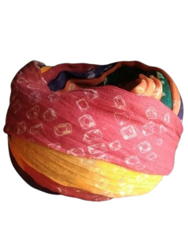 Casual Wear Lightweight Unstitched Cotton Printed Jodhpuri Safa Turban Fabric