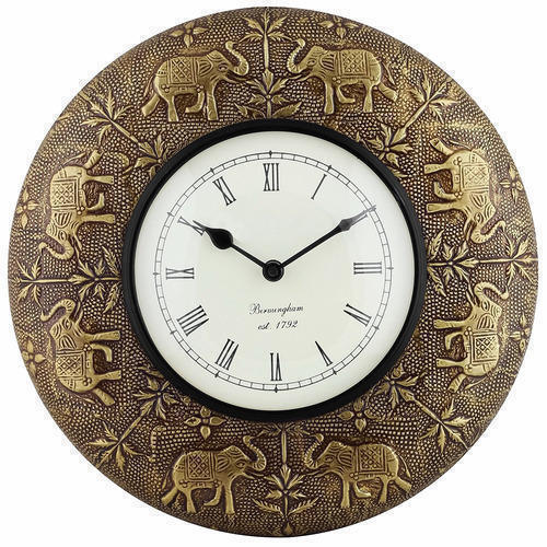 Elegant Design Durable Long Life Beautiful Round Multi Color Wall Clock 