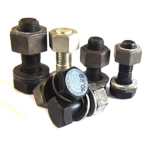 Black And Silver Friction Nut Bolt