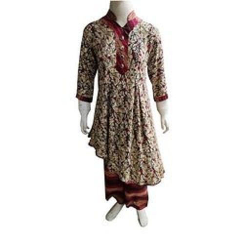 Ladies Rayon Printed Palazzo Suit