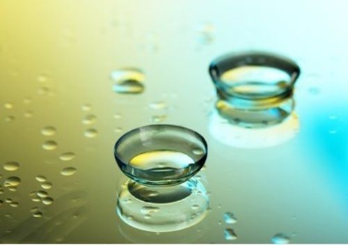 Round Shape Transparent Soft Bandage Contact Lenses For Eye(Power)