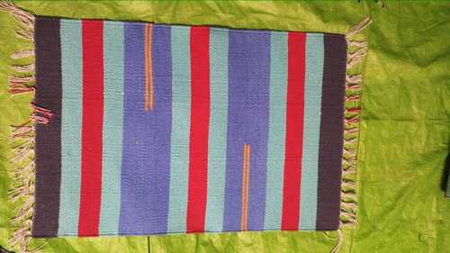 Cotton Handloom Durries Length: 4X6 Square Feet Foot (Ft)