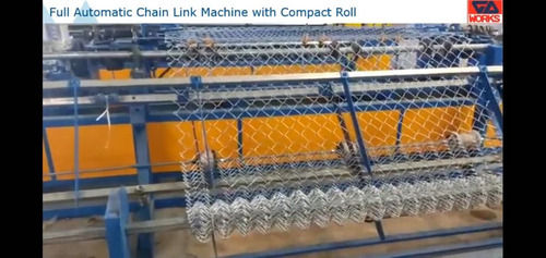 Heavy Duty Auto Cut Chain Link Machine with Compact Roll