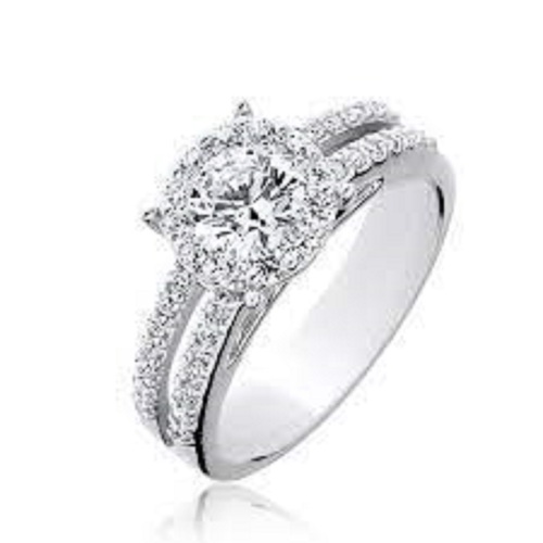 Synthetic Women's artificial Diamond Ring at best price in Amreli | ID:  25768174897
