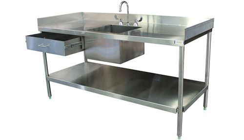 Stainless Steel Single Hospital Lab Sink Table