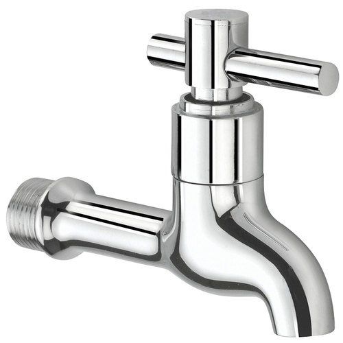 Silver Chrome Finished Brass Water Tap