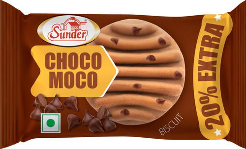 Eggless Chocolate Flavor Round Choco Moco 38g with 9 Months of Shelf Life