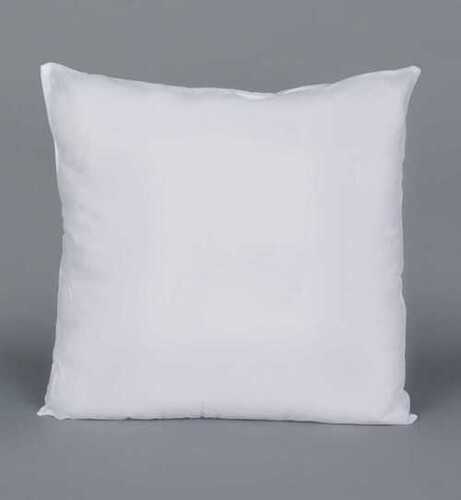 Silver Hand Washable Square Velvet Plain Cotton Cushion, 16 X 16 Inch