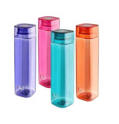 Multi Colored Square 1 Liter Pet Water Bottle