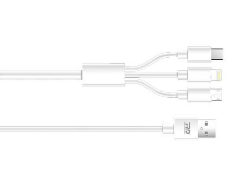 1 Meter Size Black Nylon Usb Cable For All Mobile Phones (Model No Ls-33)