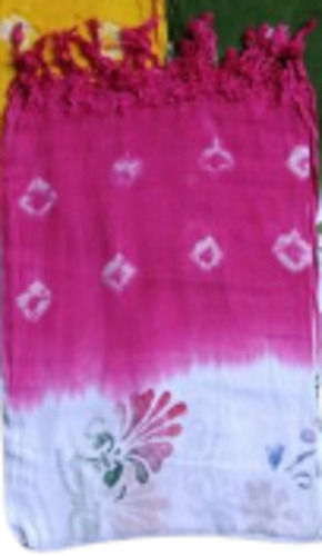 Casual Wear Bandhani Printed Dyed Comfortable Cotton Dupatta For Women Application: Industrial