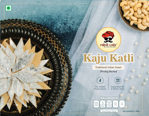 Delicious And Nutrient Enriched Kaju Katli With 4 Weeks Of Shelf Life Grade: First Class