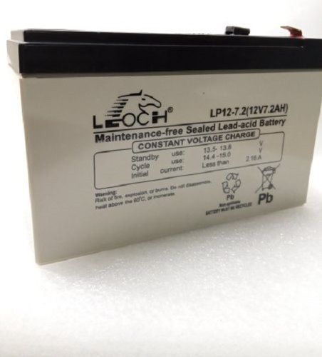 Long Electricity Backup Heavy Duty White And Black Leoch Lead Acid Batteries Nominal Voltage: 12V Volt (V)