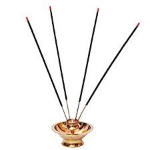 Religious Incense Sticks - 100% Pure Charcoal, 12 Inch Black Rose Fragrance | Eco-Friendly, Natural Bamboo Stick, Includes Incense Holder, A Grade Quality