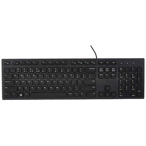 Black Abs Plastic Body Usb Connection Port Qwerty Layout Computer Keyboard