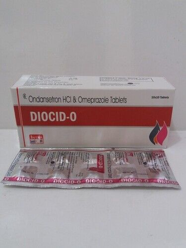 Diocid-o Ondansetron Hcl And Omeprazole Tablet, 10x10 Alu Alu