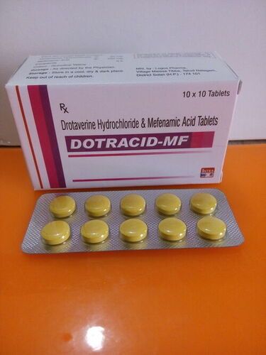 Dotracid-MF Drotaverine Hydrochloride And Mefenamic Acid Tablets, 10x10 Blister