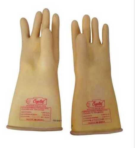 Waterproof White 11kV Shock Proof Gloves for Electrical protection