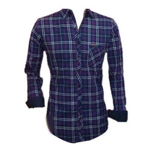 Full Sleeves Men Checked Multi Color Casual Shirt