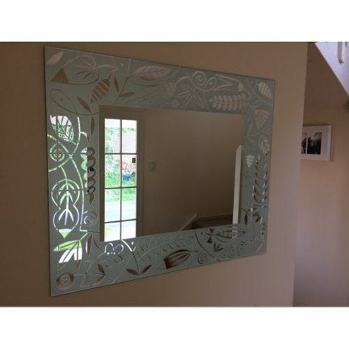 Automatic Rectangular Shape Wall Mounted Glass Mirror For Home And Hotel Use