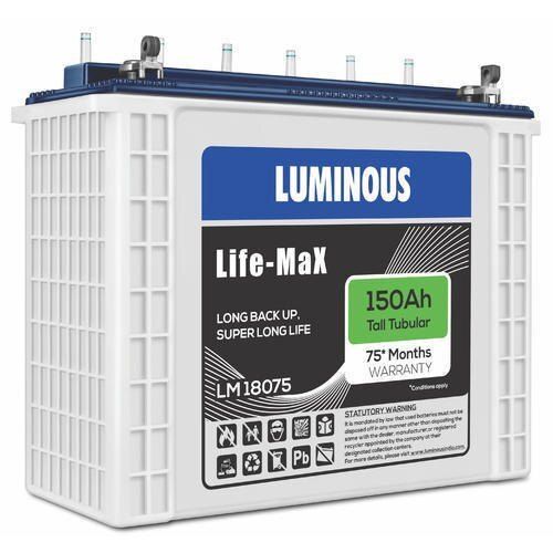 Ruggedly Constructed And Long Durable Heavy Duty Luminous Tubular Battery Battery Capacity: <150Ah Ampere-Hour  (Ah)