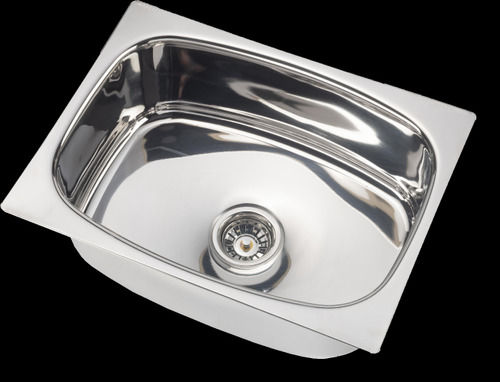 Scratch Resistance Polished P4 Stainless Steel Kitchen Sink (20x17x8 Inch)