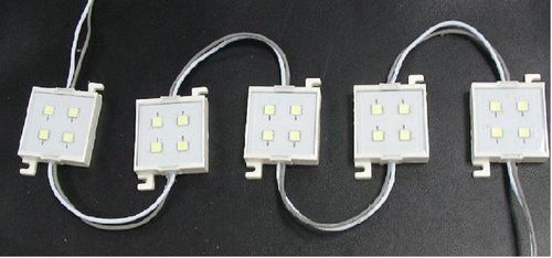 Control Card Square Shaped Waterproof Pvc Plastic Led Module With 4 Tri Chip