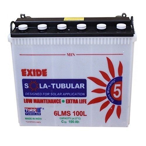 12 Volt Max Voltage Manual Switch 500x187x416 Mm Size Plastic Exide Solar Battery