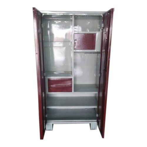 Nut 42X22X78 Inch Size 2 Door Modern Steel Material Almirah For Bedroom 