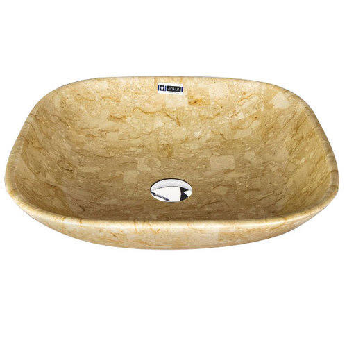 Botticino Marble Table Top Kitchen Sink - 700x390x120 mm, Scratch Resistant, Easy Installation, Skin Friendly Design