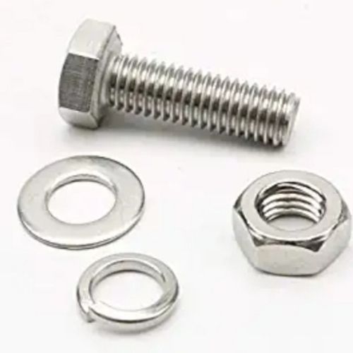 Chrome Polished Mild Steel Nut Bolt For Machine And Automobile Use