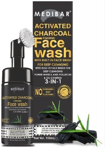 Deep Cleansing Pollution And Dirt Removal Activated Charcoal Foaming Face Wash