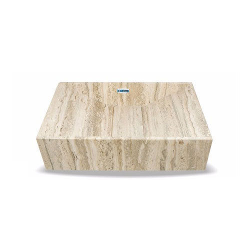Innovative Design Easy Installation Table Top Silver Travertine Marble Kitchen Sink (400x550 mm)