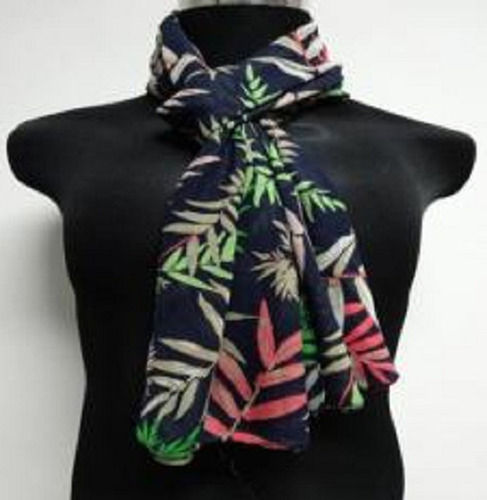 Light Weighted Skin Friendly Multicolor Printed Casual Scarves For Ladies 