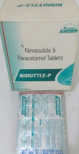 Nimuttle-P Nimesulide And Paracetamol Painkiller Tablets, 10x10 Blister