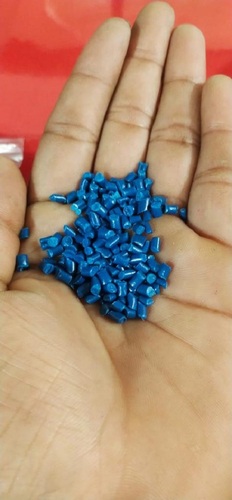 Recycled Blue Plastic Granules - 1 Kilograms Polypropylene, A Grade | High Flame Resistance, Sustainable, Durable, Environmentally Friendly, Versatile