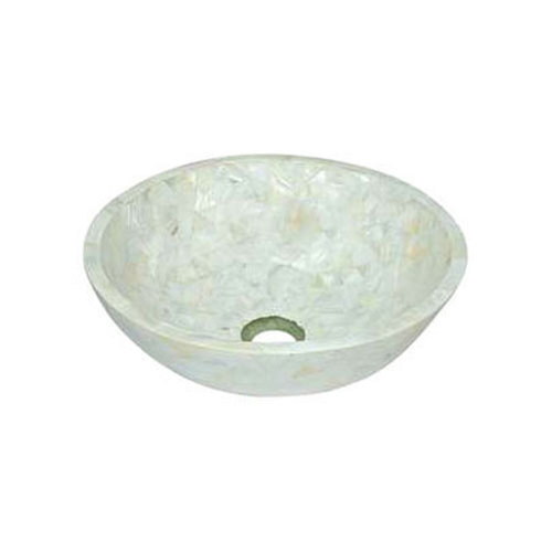 Round Marble Wash Basin - 400 mm Diameter, Scratch Resistant, Easy To Clean, Polished Finish - Durable, Skin Friendly, Easy Installation