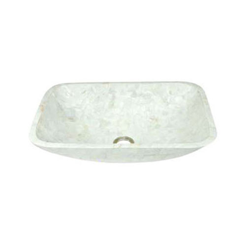 Easy To Clean Rectangular Marble Wash Basin - 300 x 450 mm, Scratch Resistant, Chemical Resistant, Skin Friendly, Easy Installation