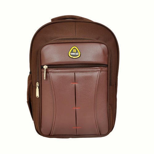 2 Compartments Zipper Closure Type Waterproof Plain Office Backpack Bag