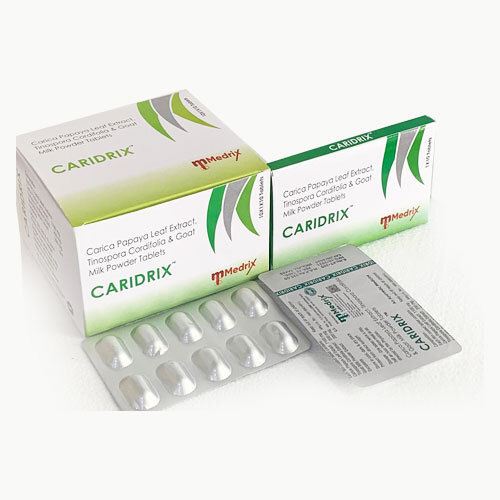 CARIDRIX Carica Papaya Extract, Goat Milk, Tinospora Cordifolia Tablet, 10x1x10 Pack