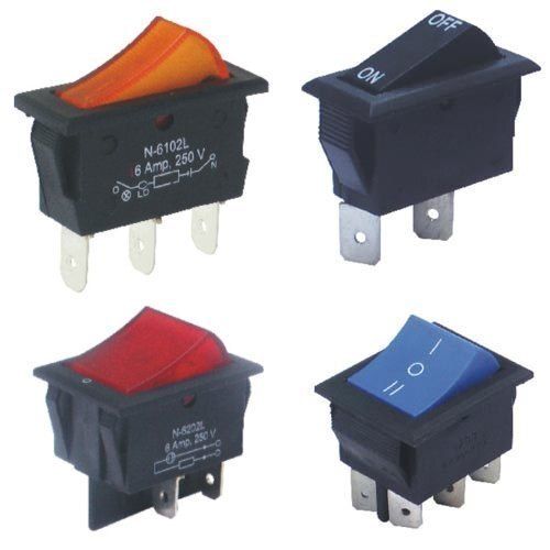 Electronic 6 Ampere And 250 Volt 1 Way Switches