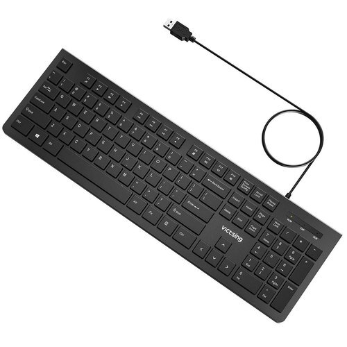 Pvc Faster Long Durable And Sleek Design Black Usb Computer Keyboard