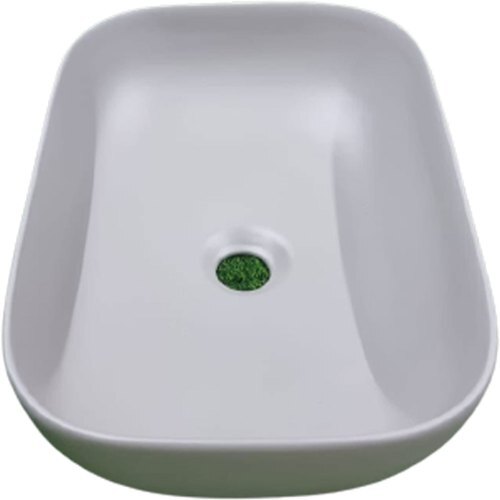 Almighty Art Wall Mounted Bathroom Wash Basin - Rectangular Shape, 18x13 Inches, Easy To Clean | Elegant Look, Eco Friendly, Scratch Resistant